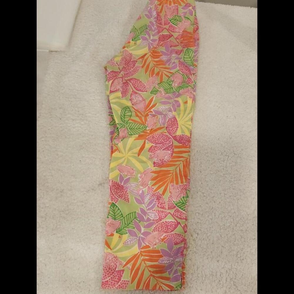 Vintage Lilly Pulitzer Pink Frog Pants MSRP $120, Sz 4